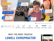Tablet Screenshot of centralstreetchiropractic.com